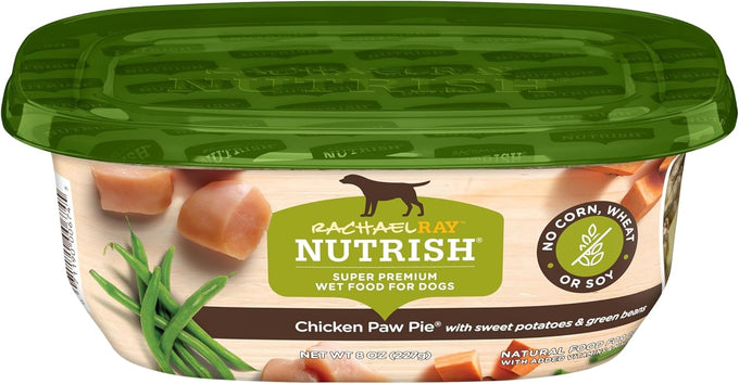 Nutrish Rachael Ray Premium Natural Wet Dog Food, Savory Favorites Variety Pack, 8 Ounce Tub (Pack of 6)