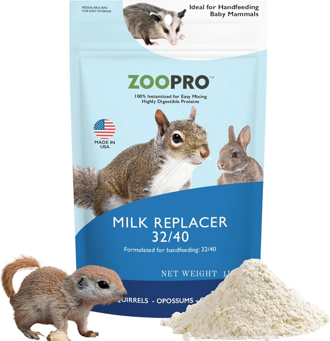 Specialty Milk Replacer 8.8oz for Baby Squirrels, Rabbits, Opossums, Raccoons - Instantized Protein Formula