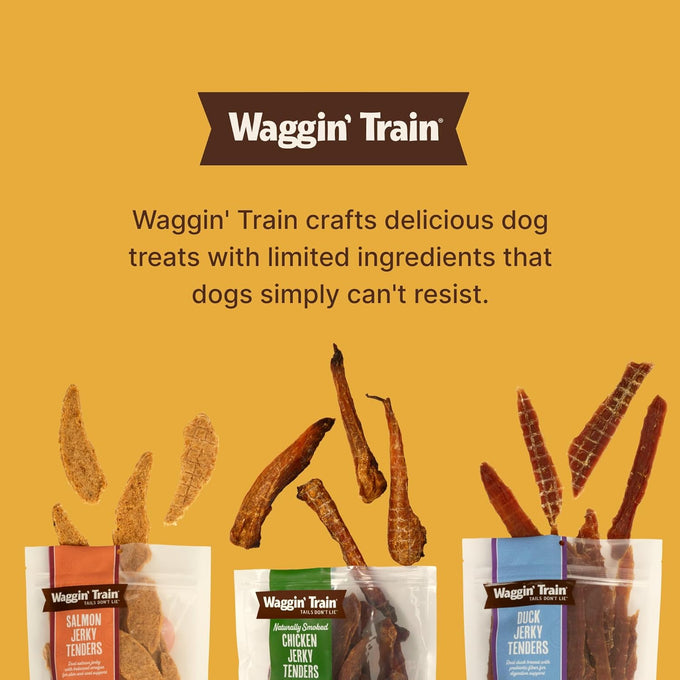 Waggin' Train 100% Real Duck Breast Jerky Dog Treats, 12 oz Pouch, High Protein, Sensitive Stomach Friendly