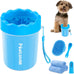 Professional 7-in-1 dog paw cleaner for medium-sized dogs, fits paws 1.5 to 2.5 inches wide, blue