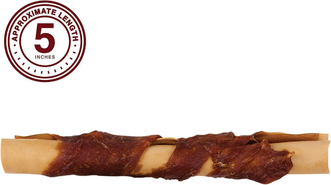 DreamBone rawhide-free chicken-wrapped chews for dogs, large 8-count, 8 fun-shaped sticks