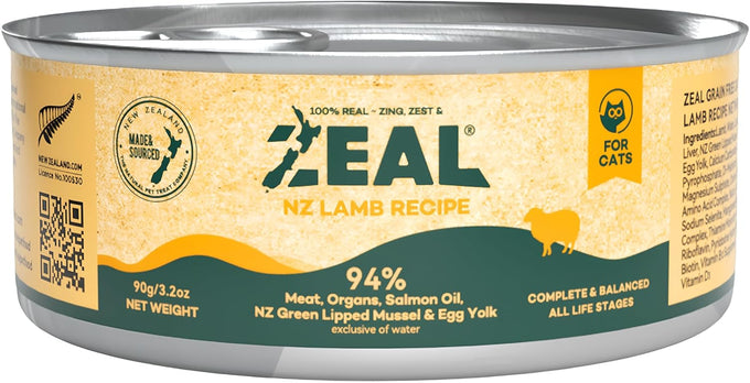 zeal new zealand high protein grain free wet cat food with superfoods beef 6oz can 12 pack