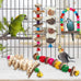 wooden bird perch bird toys parakeet toys accessories for parrot conure cockatiel lovebird parrotlet budgie finches