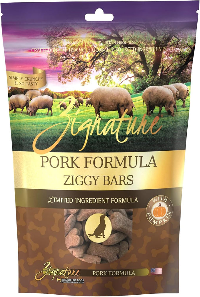 Zignature limited ingredient formula biscuits whitefish dog treats, 12 oz, crunchy texture, bone shape