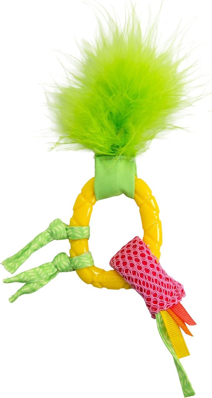 Catstages 4-pack Dental Fruit Wedges soft and textured catnip chew toys for adult cats and kittens