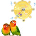 Parakeet Toys Colorful Spinner Rattle Bird Cage Enrichment Chewing Exercise for Parrots, 2pcs Random Color