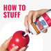 Kong classic red rubber stuffable dog toy for large dogs, treat-filling and erratic bounce