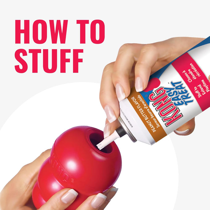 Kong classic red rubber stuffable dog toy for large dogs, treat-filling and erratic bounce