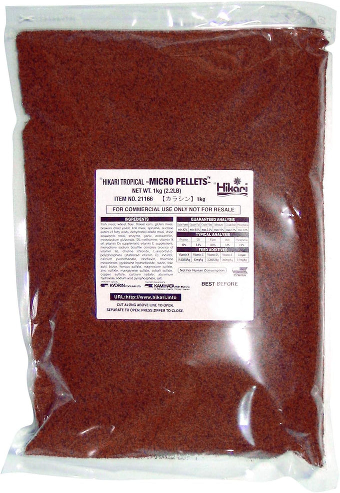 Hikari Tropical Micro Pellets for small-mouthed tropical fish, 1.58 Oz, pack of 2, 2 items, multi-colored granules