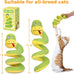 Retro Shaw 11" Realistic Silvervine & Catnip Snake Cat Toy with Crinkle Sound, Bite-Resistant Plush
