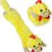 Sharlovy dog squeaky toys 5 pack plush no stuffing crinkle durable pet chew for large medium small puppies
