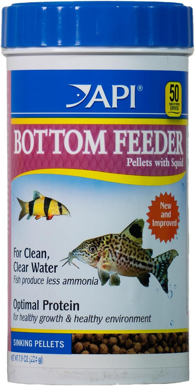 api goldfish pellets fish food 7-ounce container for healthy digestion and clear water
