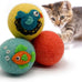 hustle & blush love ewe 3 pack 2 inch hand made felted cat toys for indoor play and exercise