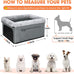 joejoy deluxe dog booster seat with sturdy metal frame and safety leash for small pets up to 20 lbs