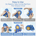 Blue Interactive Octopus Dog Toy, USB Rechargeable, Automatic Jumping, Not for Aggressive Chewers