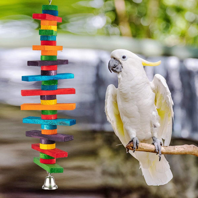 mewtogo 2pcs bird toys for conures parakeets cockatiels lovebirds parrot gift set