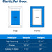 PetSafe never rust dog and cat door medium for pets up to 40 lb paintable easy diy installation