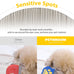 Pethroom stainless steel pet eye comb for cats and dogs, gentle grooming tool with compact design