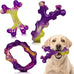 Frienhund tough nylon dog toys 3 pack for aggressive chewers, durable dog bones for medium large breeds