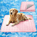 Upgraded Arc-Chill cooling dog bed mat, washable pet cooling pad for dogs & cats, 28x22 in, blue
