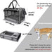 GAPZER Large Cat Carrier for Medium Big Cats, Soft-Sided, Washable, and Collapsible Pet Travel Bag