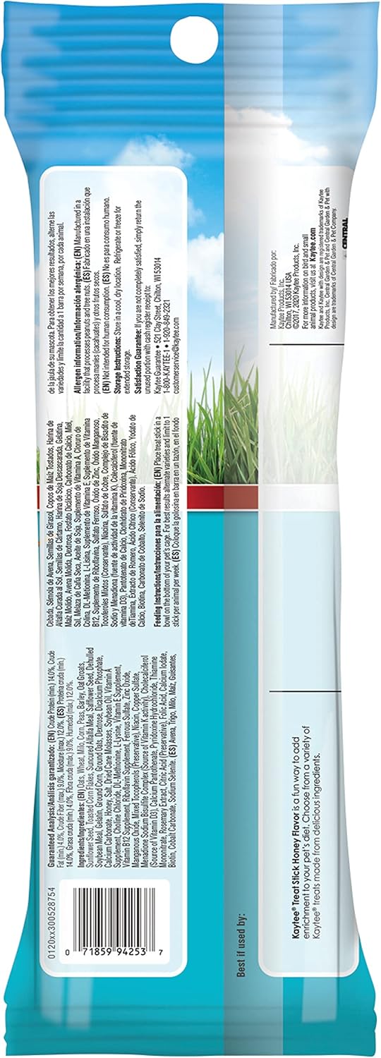Kaytee Treat Stick Honey Flavor Rabbit 8 oz Nutritious Treat for Small Pets