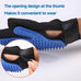 Nvnan 2-in-1 pet grooming gloves for dogs & cats, premium silicone nubs, adjustable wristband, blue, 2-pack