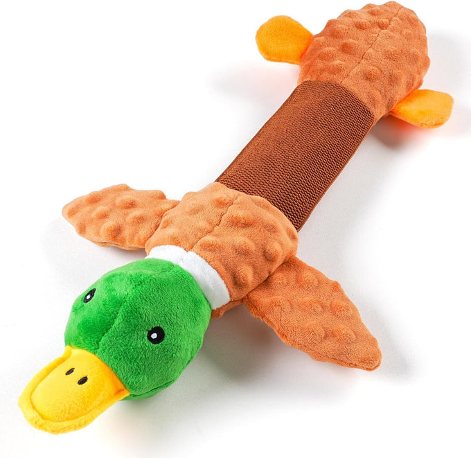 sedioso tug of war dog toy, crinkle donkey plush toy for large dogs, soft squeaky stuffed animal