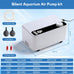 Aquarium Air Pump, 2.3W/5.5W/8W, Adjustable Fish Tank Bubbler for Small to Large Aquariums, up to 200 Gallons