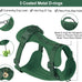 Wisedog No Pull Lightweight Adjustable Pet Vest Harness for Small Medium Large Dogs, Soft Cushion, Pine Green, Size S