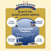 armstrong black oil sunflower bird seed, 35.3 pounds, northern cardinals, blue jays, hairy woodpeckers