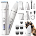 oneisall 4 in 1 dog grooming kit with lcd display, dog hair trimmer for paw nail grinder, rechargeable cordless low noise ipx7 waterproof pet clippers, 3-speed, 1200mAh battery
