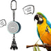Colorday bird talking coach & interactive voice bell for parakeet parrots, easy voice recording & durable metal construction