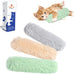 Potaroma Cat Toys 3-Pack Soft Plush Crinkle Sound Catnip Pillows Interactive Kitten Kickers