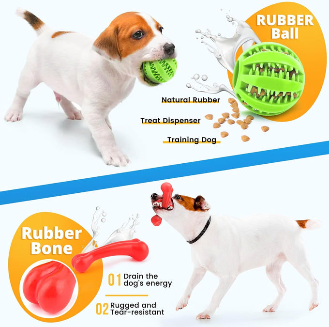 loyee 8 pack puppy toys for small dogs luxury dog chew toys with squeaky plush toys rope toys and ball teething toys