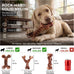 Kseroo bacon flavored nylon dog chew toys 3-pack for medium large dogs 25-90lbs brown XL