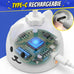 Automatic Flying Bird Feather Cat Toy for Indoor Cats with Sticky Suction Base and USB Rechargeable Electric Teaser