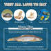 Dried River Fish Minnows - High Protein Natural Food for Turtles, Bearded Dragons, Cats & Tropical Fish (5.5oz)