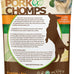 pork chomps real chicken wrapped baked pork skin dog chews, 5 inch mini twists, 12 count