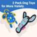 turtles & lobsters small dog toys cute colorful indoor play durable fabric non-shedding material