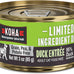 Koha limited ingredient diet duck pate for cats, single meat wet cat food, sensitive stomachs, 3oz pack of 24