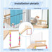 Wooden Bird Perch Platform Toy Set with Mirror, Climbing Ladder, and Swing for Parrots and Budgerigars