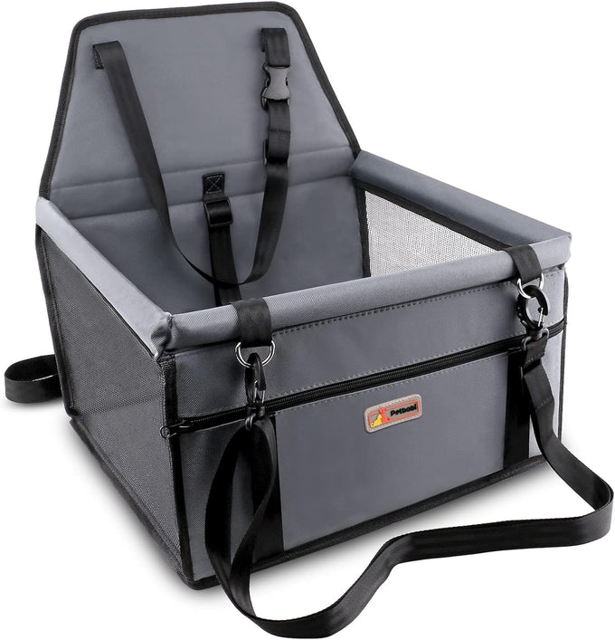 petbobi pet car booster seat for small dogs portable breathable bag with seat belt safety stable travel