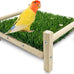 FlidRunest Parrot Hammock Bed, Bird Grass Perch Bed, Foraging Toy for Parakeet, Cockatiel, Lovebird, Conure