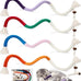 Cat Chew Ropes 4Pcs for Indoor Cats with Refillable Natural Catnip and Soft Cotton Rope Design