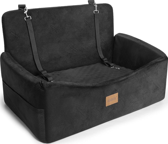 joejoy dog car seat for small medium dogs under 35lbs, black