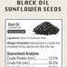 Office Roast Premium Black Sunflower Seeds 2 LB Bulk Pack for Backyard Bird Feeders High-Energy Songbird Food