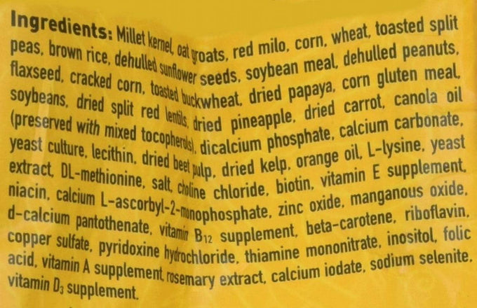 Hari Hagen Tropimix Enrichment Food for Cockatiels and Lovebirds, 2 lb, Parrot Food with Seeds Fruits Nuts