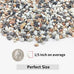 yizm 2lb succulent cactus gravel pebbles natural decorative polished stones 1/5 inch mixed color