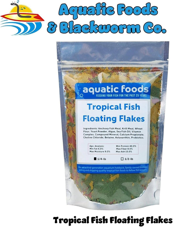 Aquatic Foods Tropical Fish Flakes, 12-Type Pellet Mix, 4-Type Wafers, Freeze Dried, Spirulina for Cichlids, Angels, Tetras, Guppies